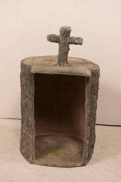 Tree-Trunk Style Faux Bois Alter/Niche Attributed to Popular Artist Dionicio R