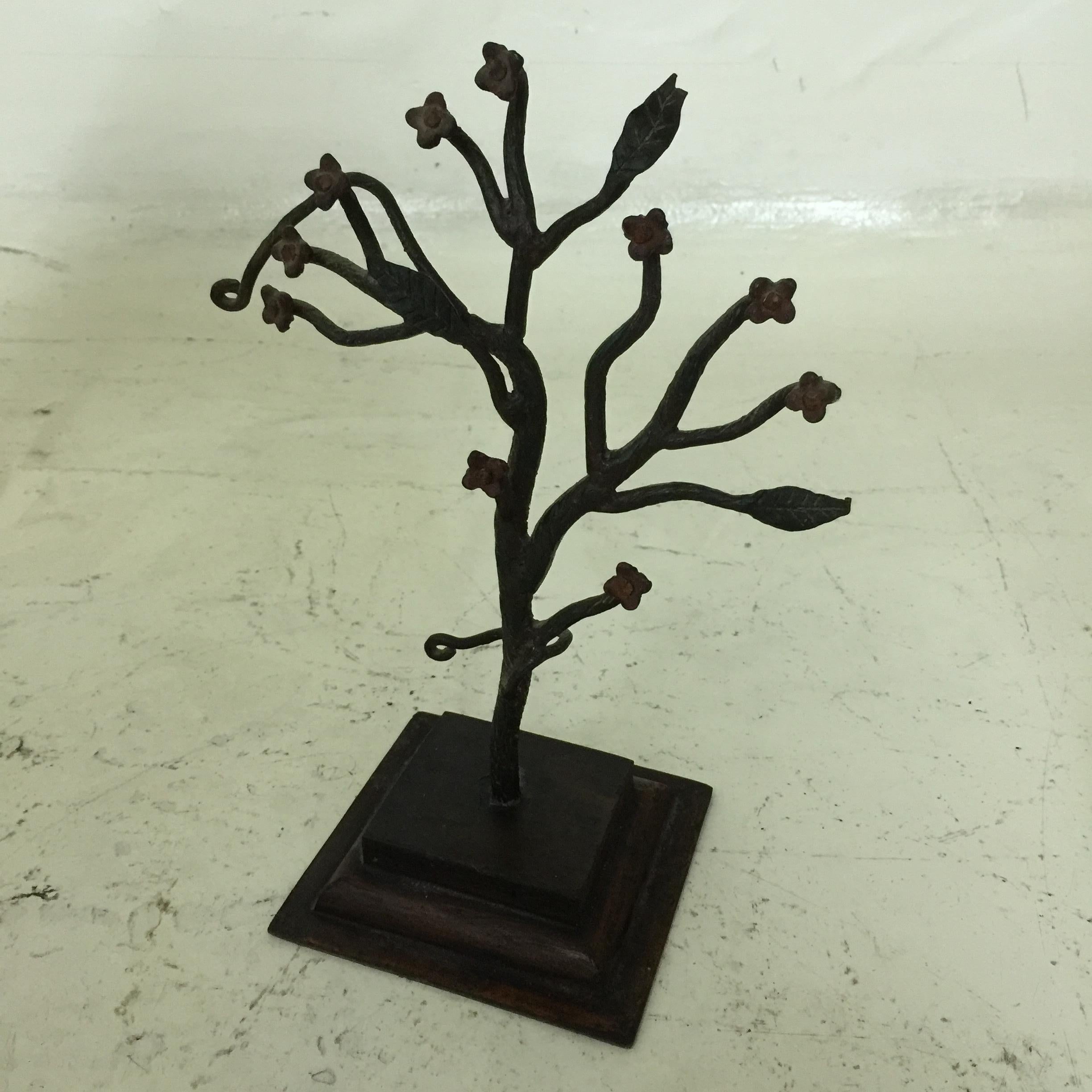 French Tree with Flowers Sculpture, 1900, Jugendstil, Art Nouveau, Liberty, France For Sale