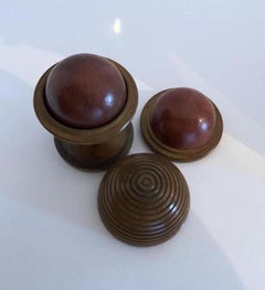 Antique Treen Disappearing Ball Magic Trick, England, 19th century