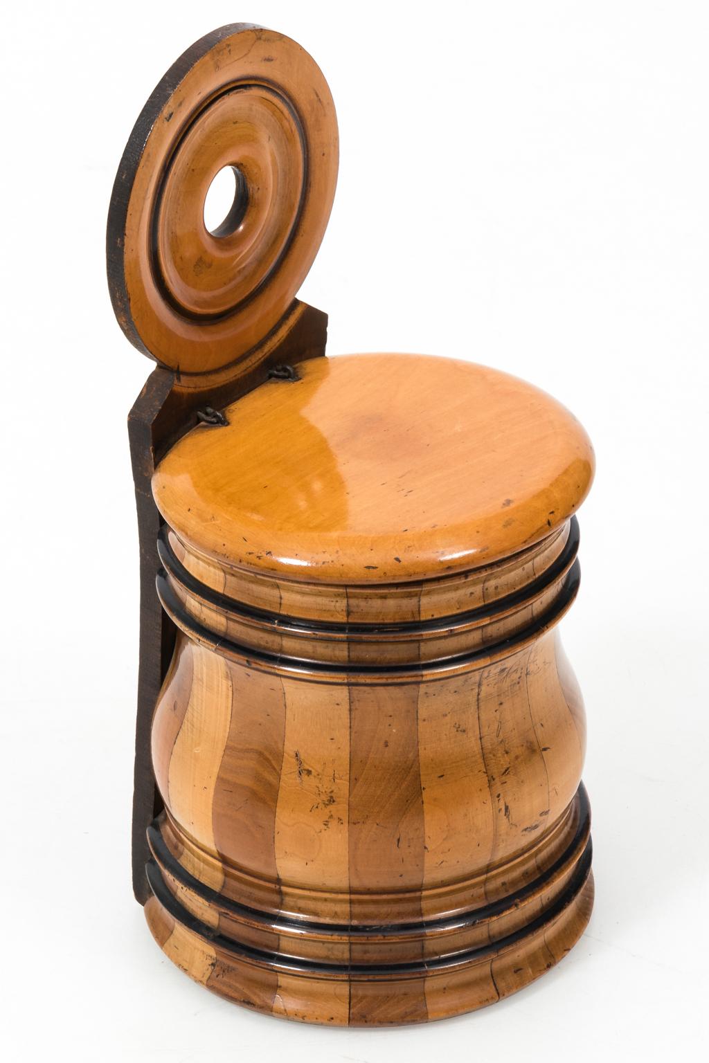 Wood Treen Salt Box  For Sale