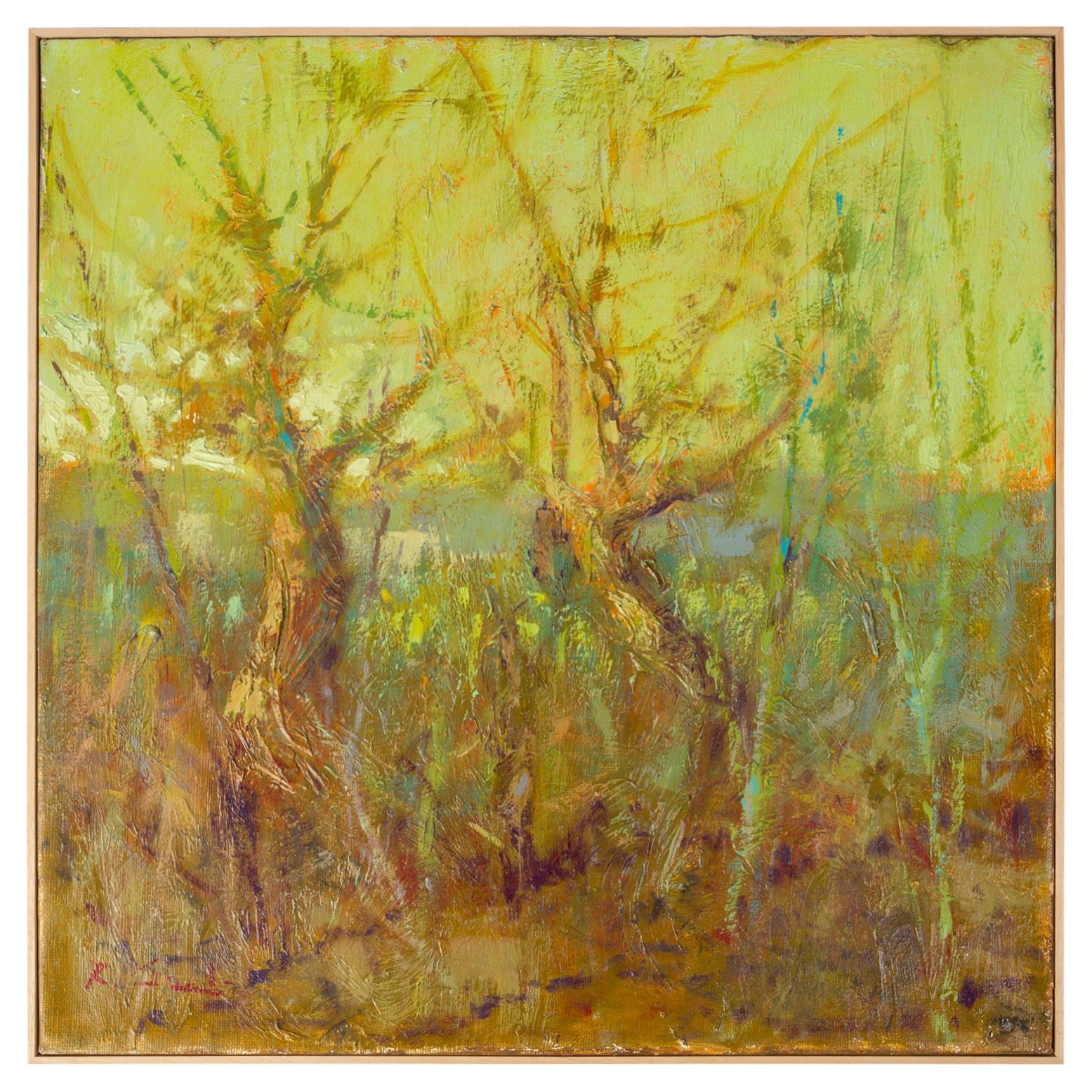 "ÁRBOLES" Pintura Italiana
