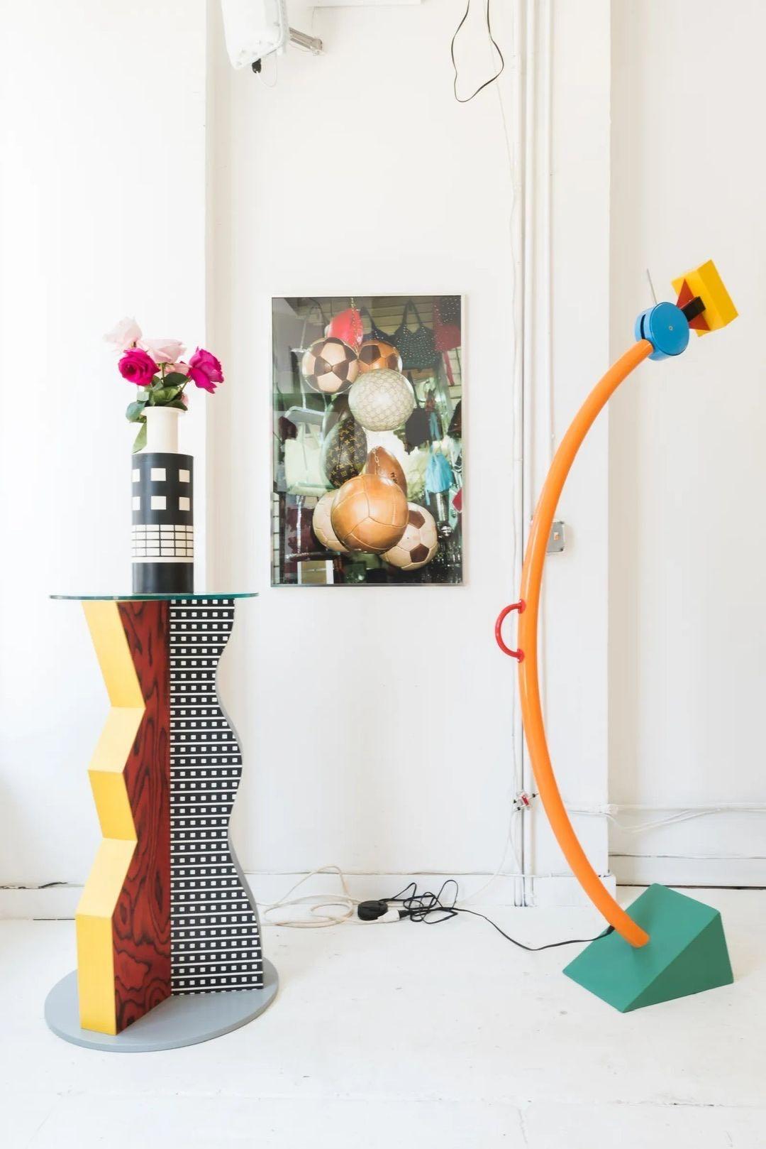 Treetops Lampadaire en métal peint de Memphis, Ettore Sottsass en vente 5