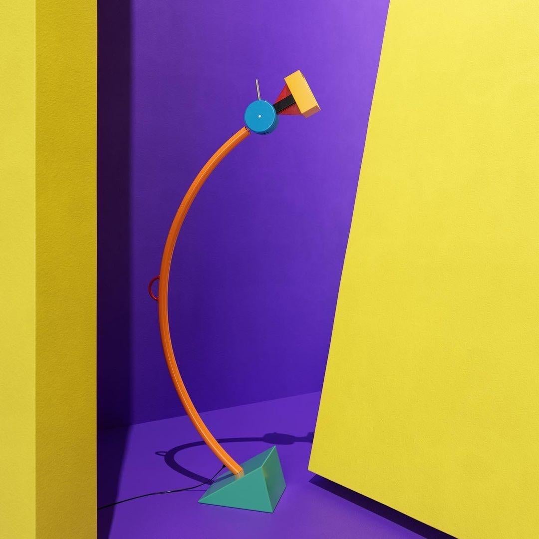 Treetops Lampadaire en métal peint de Memphis, Ettore Sottsass en vente 1