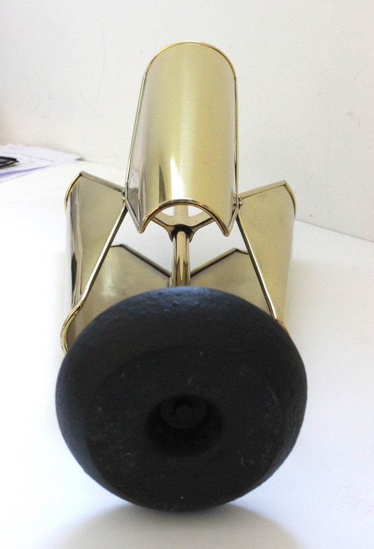 Trefoil Form Brass Umbrella Holder For Sale at 1stDibs