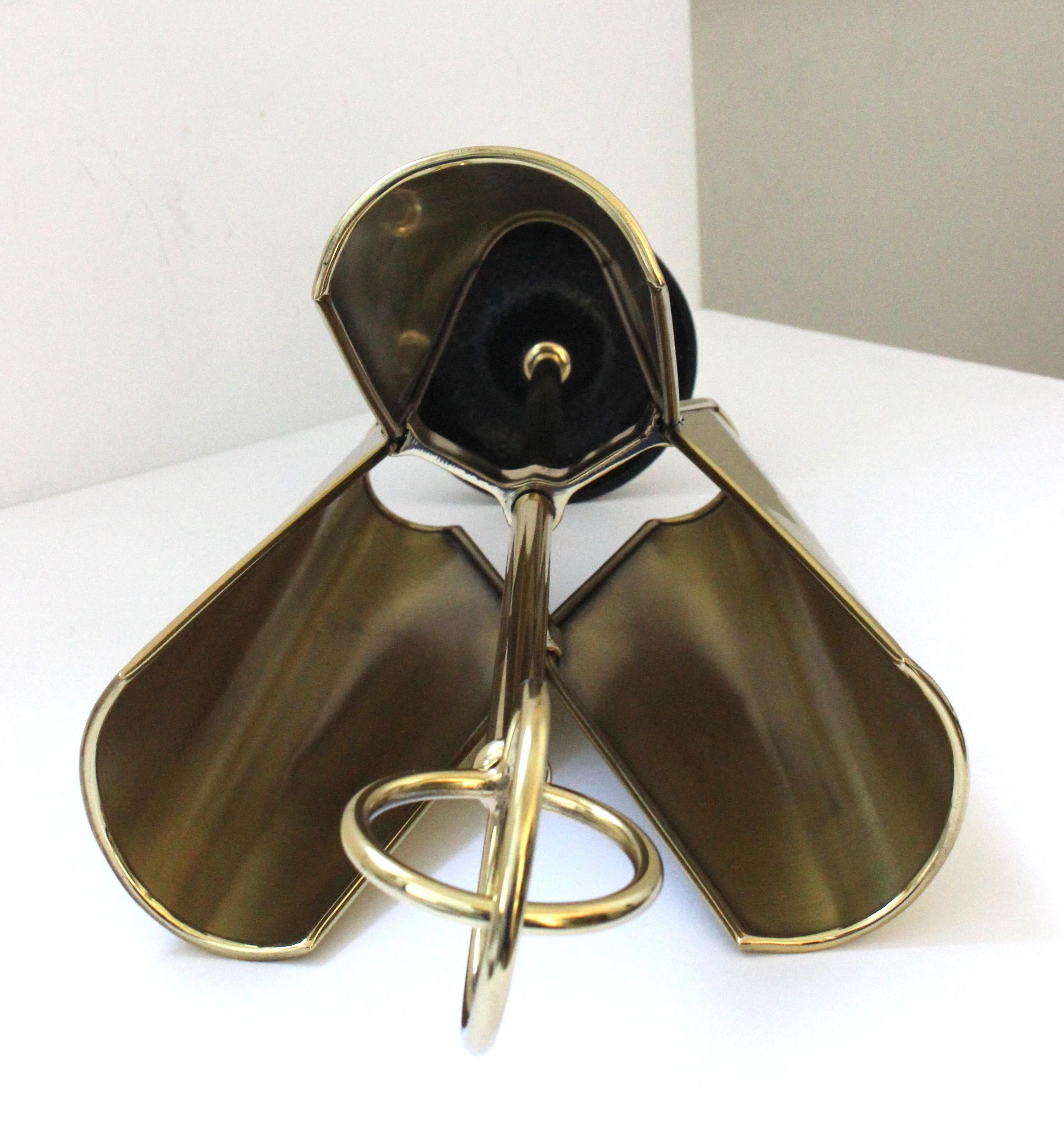 Trefoil Form Brass Umbrella Holder For Sale 1
