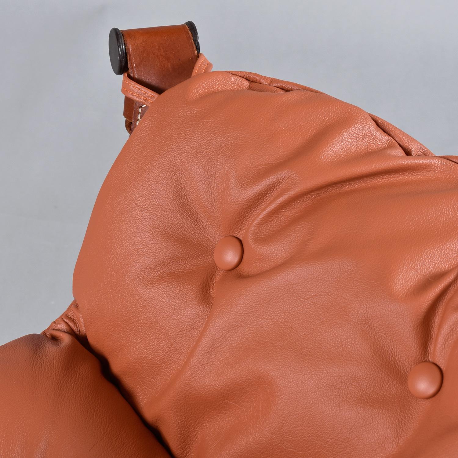 Trega Rosewood Leather Sling Lounge Chair by Tormod Alnaes for Sørlie Møbler 7