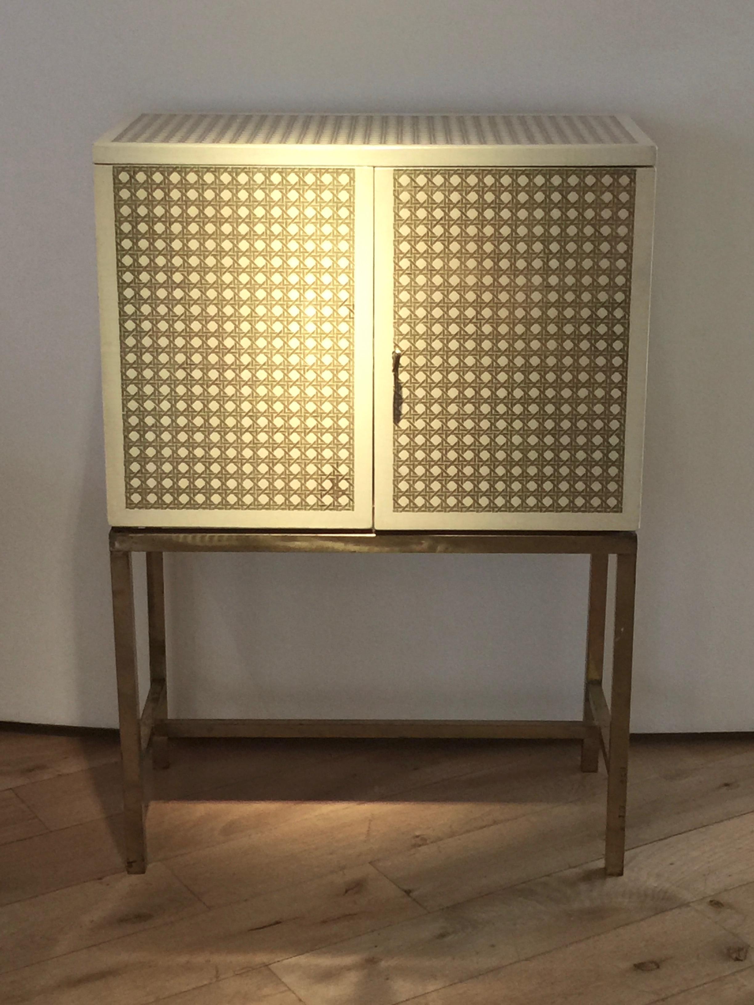 'Trellis' Cabinet on Stand, by Piero Fornasetti, 1950s In Good Condition In London, GB