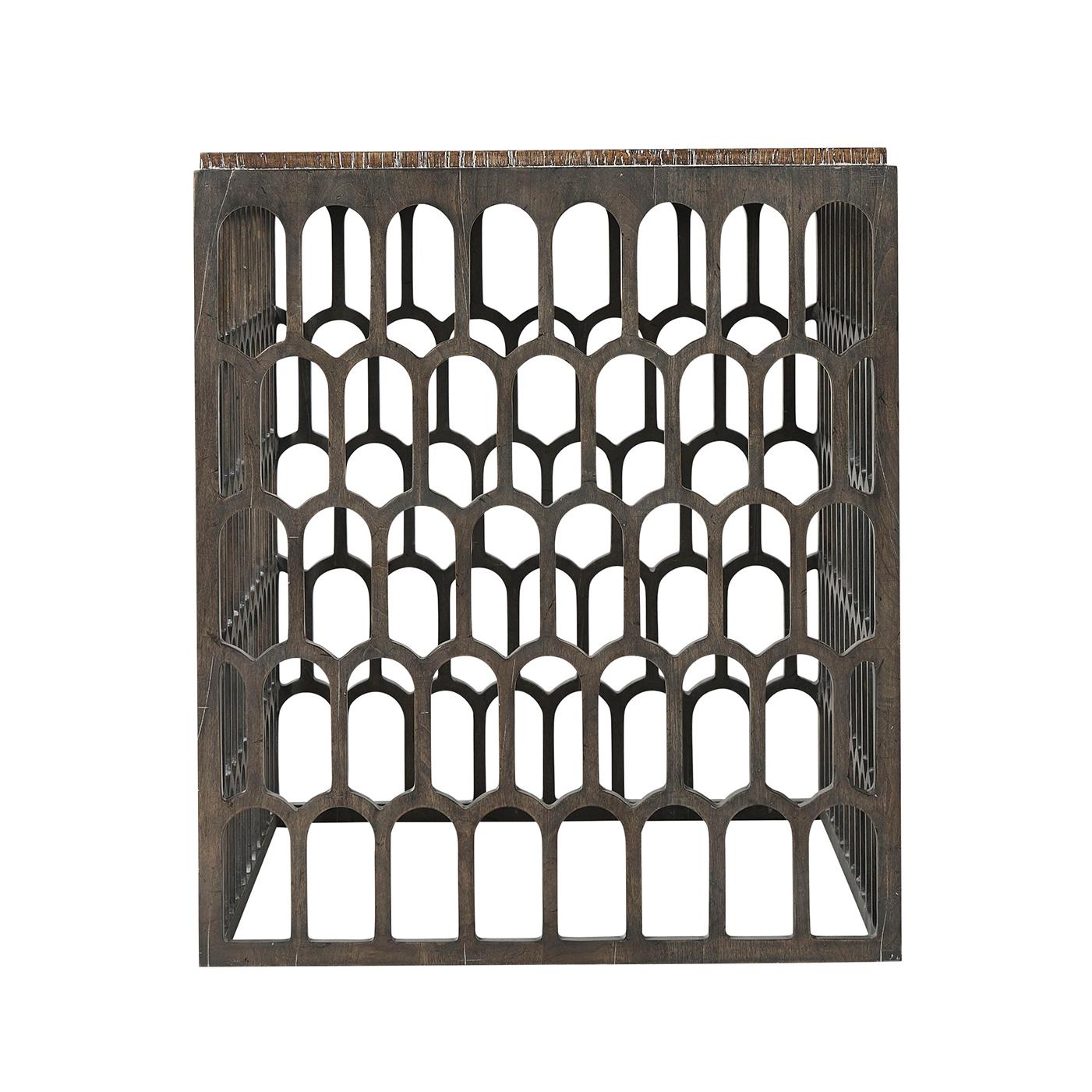 cage end table