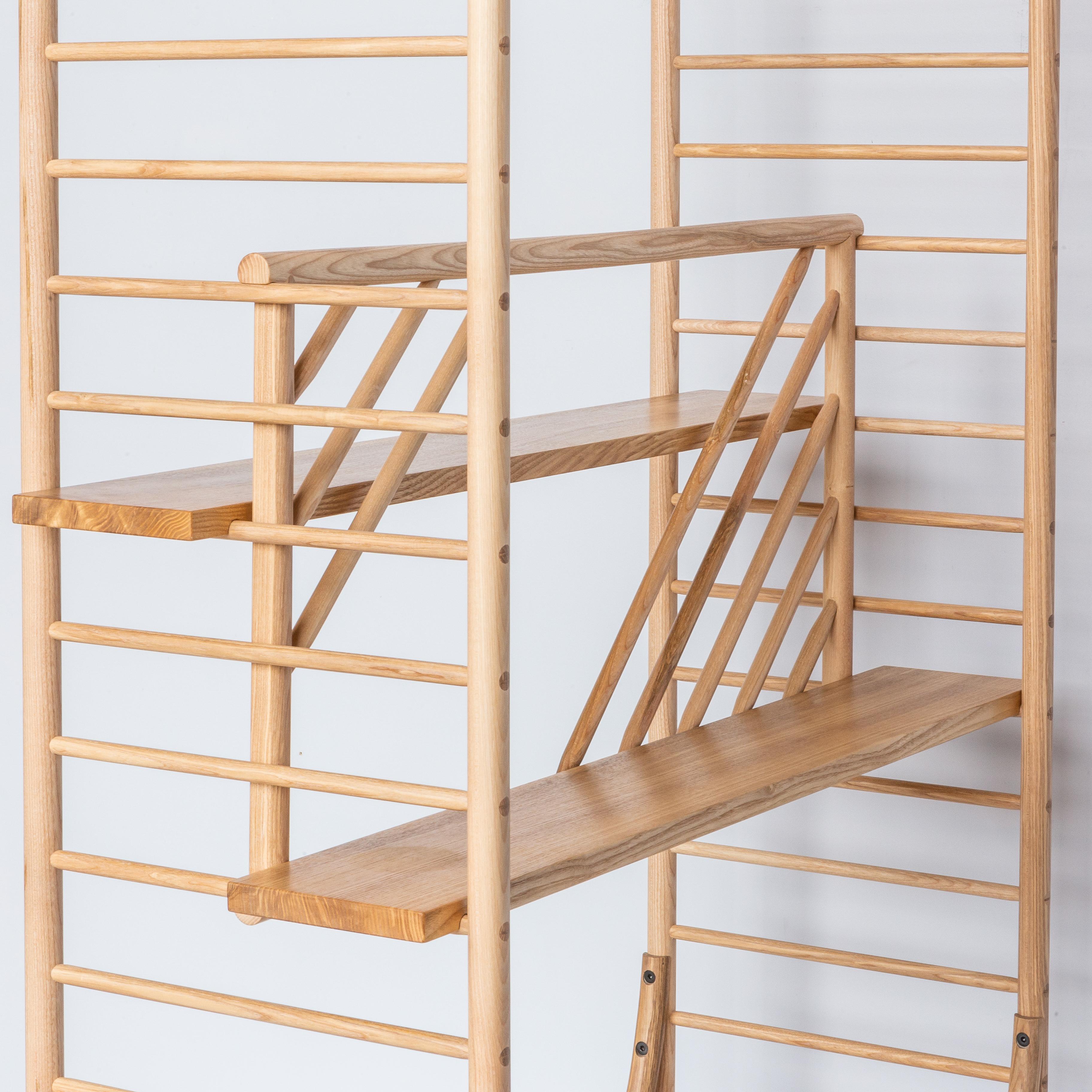 Hand-Crafted Trellis Shelving Single Unit For Sale