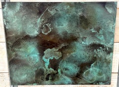 Treloar, Seichtes Wasser, Verdigris-patinierte Kupferplatte, Nr. 3000/c, 36" x 44"