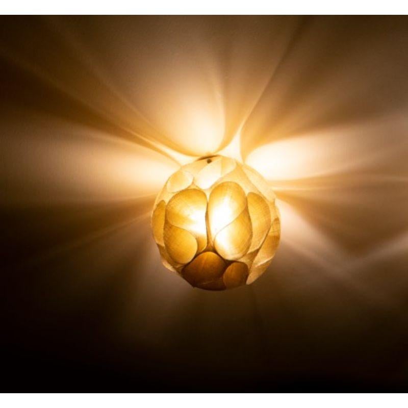 Tremella wall sconce / ceiling hung by Sashi Malik (One)
Dimensions: 22.86 x 22.86 cm
Materials: Jute, Brass

All our lamps can be wired according to each country. If sold to the USA it will be wired for the USA for instance.

Also Available:
