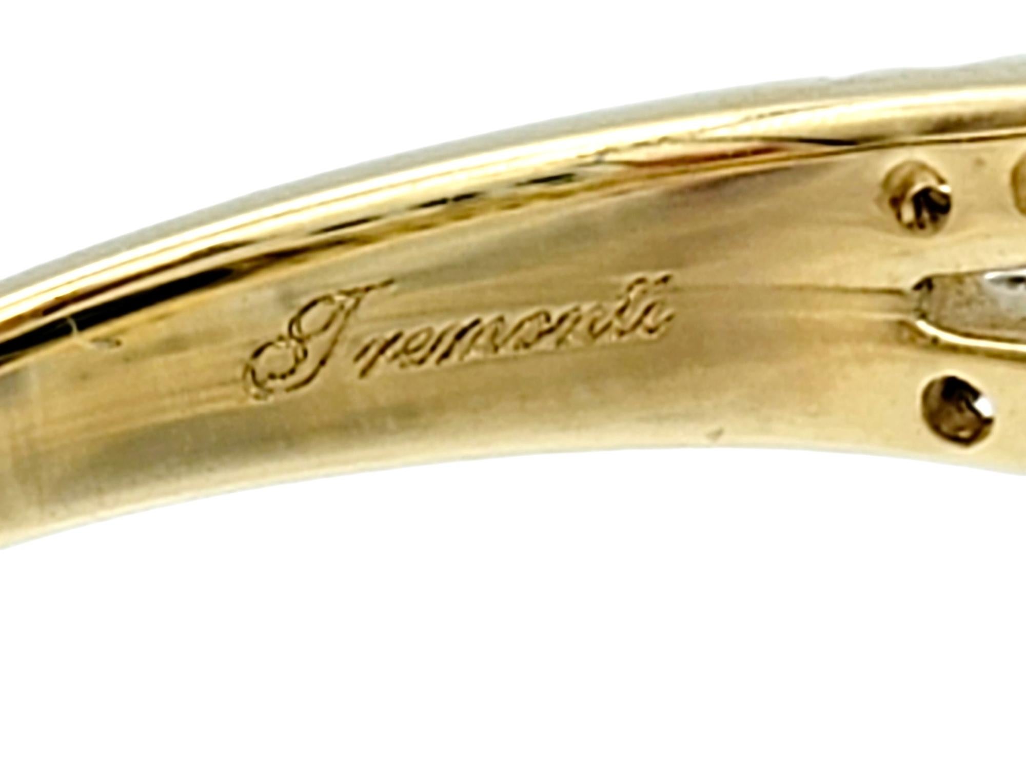 Tremonti East-West Oval Cut Black Opal Ring with Diamond Halo in 14 Karat Gold 3