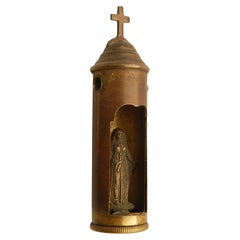 Trench Art Bullet World War One with Secret Hidden Virgin Mary WWI, 1914-1918