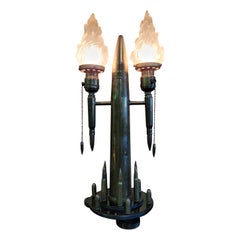 Trench Art Table Lamp