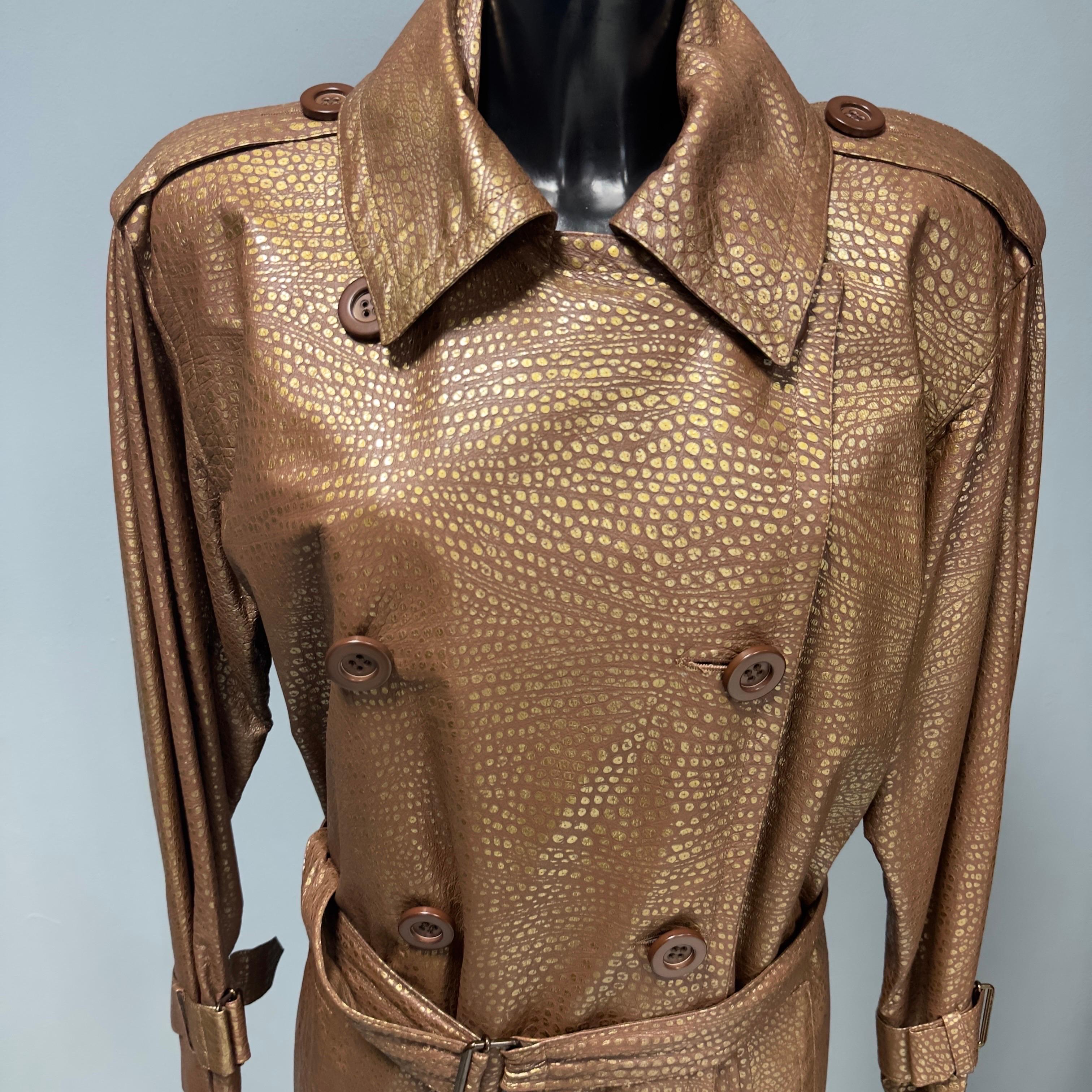 Trench in Pelle Yves Saint Laurent Rive Gauche  anni80 in ottime condizioni For Sale 5