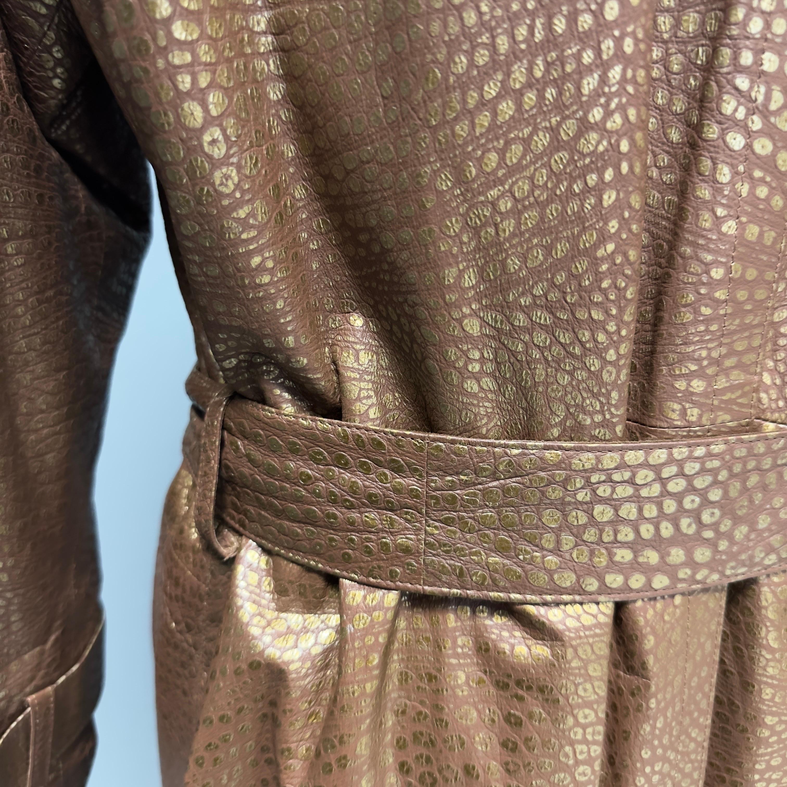 Women's or Men's Trench in Pelle Yves Saint Laurent Rive Gauche  anni80 in ottime condizioni For Sale