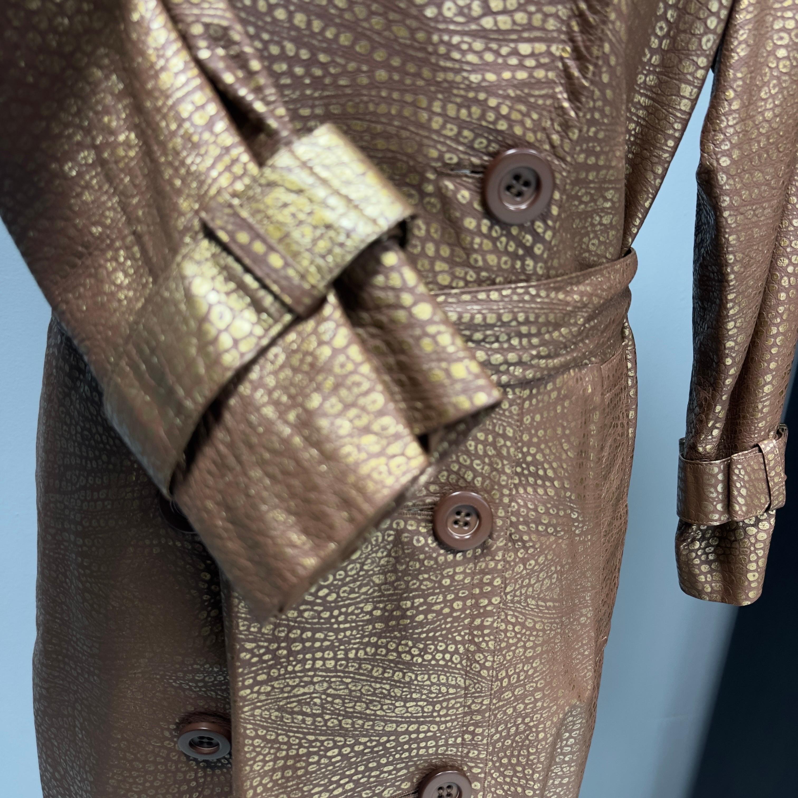 Trench in Pelle Yves Saint Laurent Rive Gauche  anni80 in ottime condizioni For Sale 1