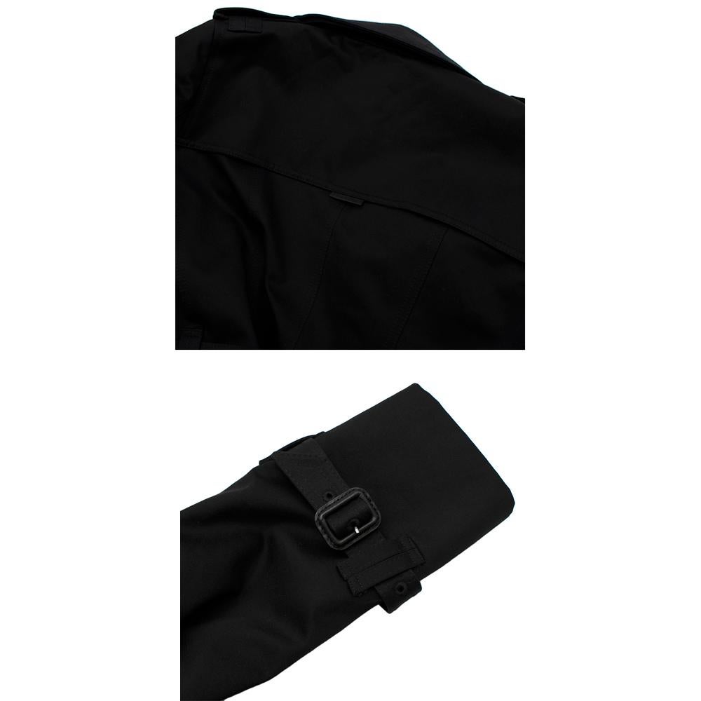Trench London Black Sloane Trench Coat S 4