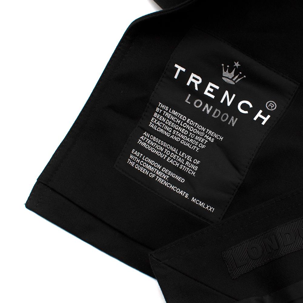 Trench London Black Sloane Trench Coat S 3