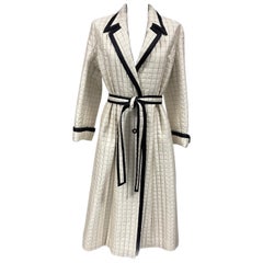 Trench trapuntato alta sartoria