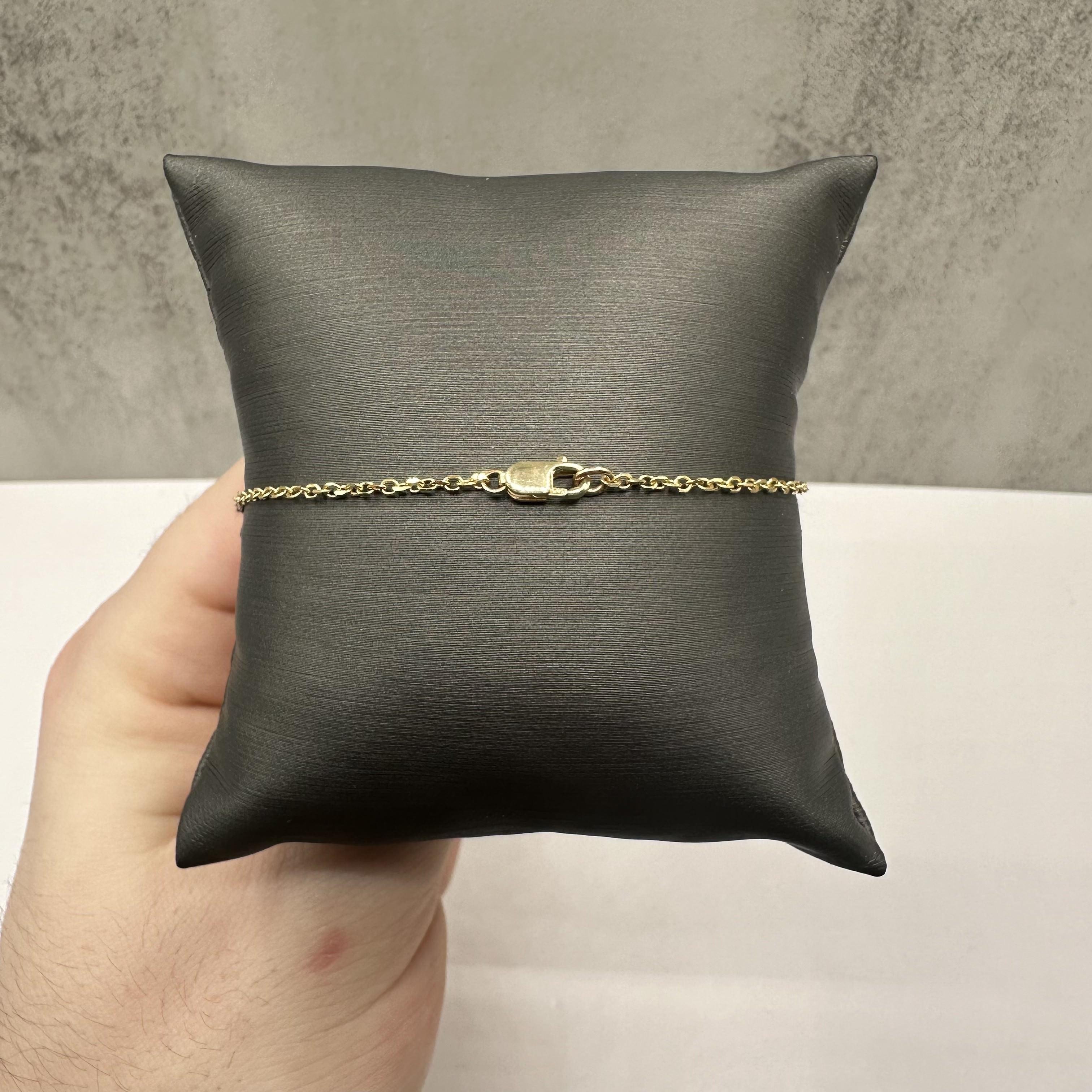 Round Cut Trendy Diamond Bracelet in 14kt Yellow Gold - 0.51ctw GH SI2-I1, 7