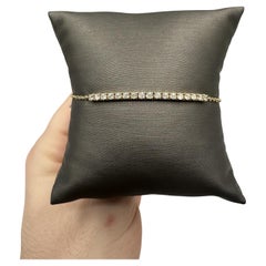 Trendiges Diamantarmband aus 14kt Gelbgold - 0,51ctw GH SI2-I1, 7"