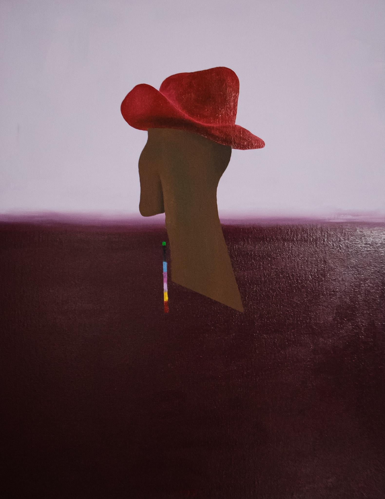 Figurative Painting Trenity Thomas - Cowboy Looks - Looks Left