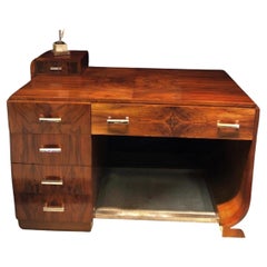 Très beau bureau d'époque Art-Déco en acajou