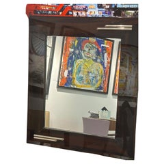 Très beau miroir mural Art Déco