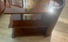 Très belle table d'appoint / bout de canapé en palissandre