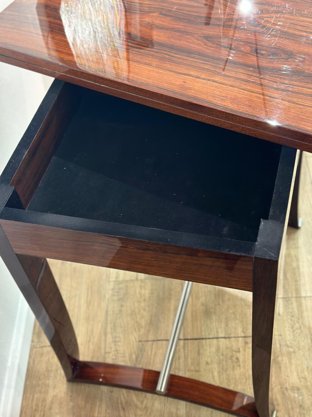 Très belle table de jeu en palissandre Excellent état - En vente à CANNES, FR