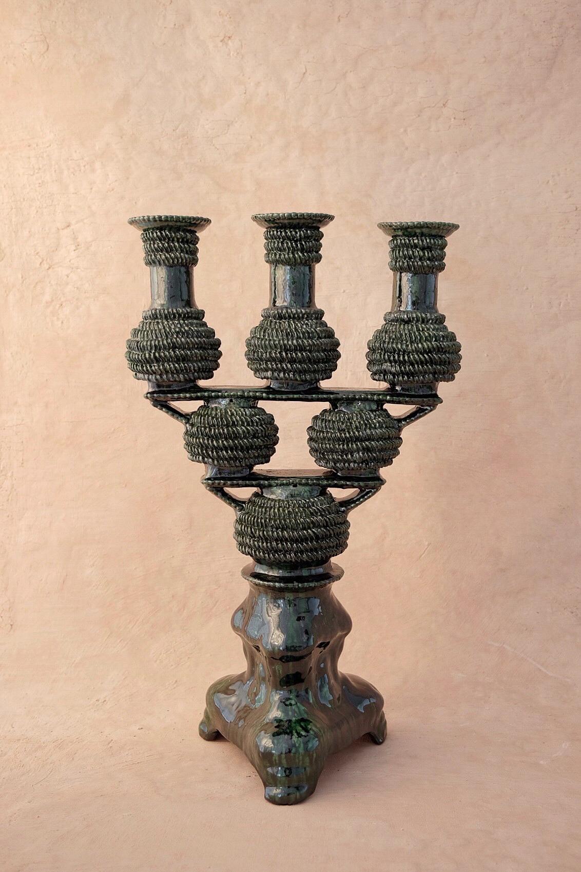 Mexican Tres Luces Candleholder by Onora For Sale