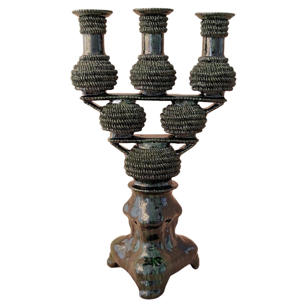 Tres Luces Candleholder by Onora For Sale