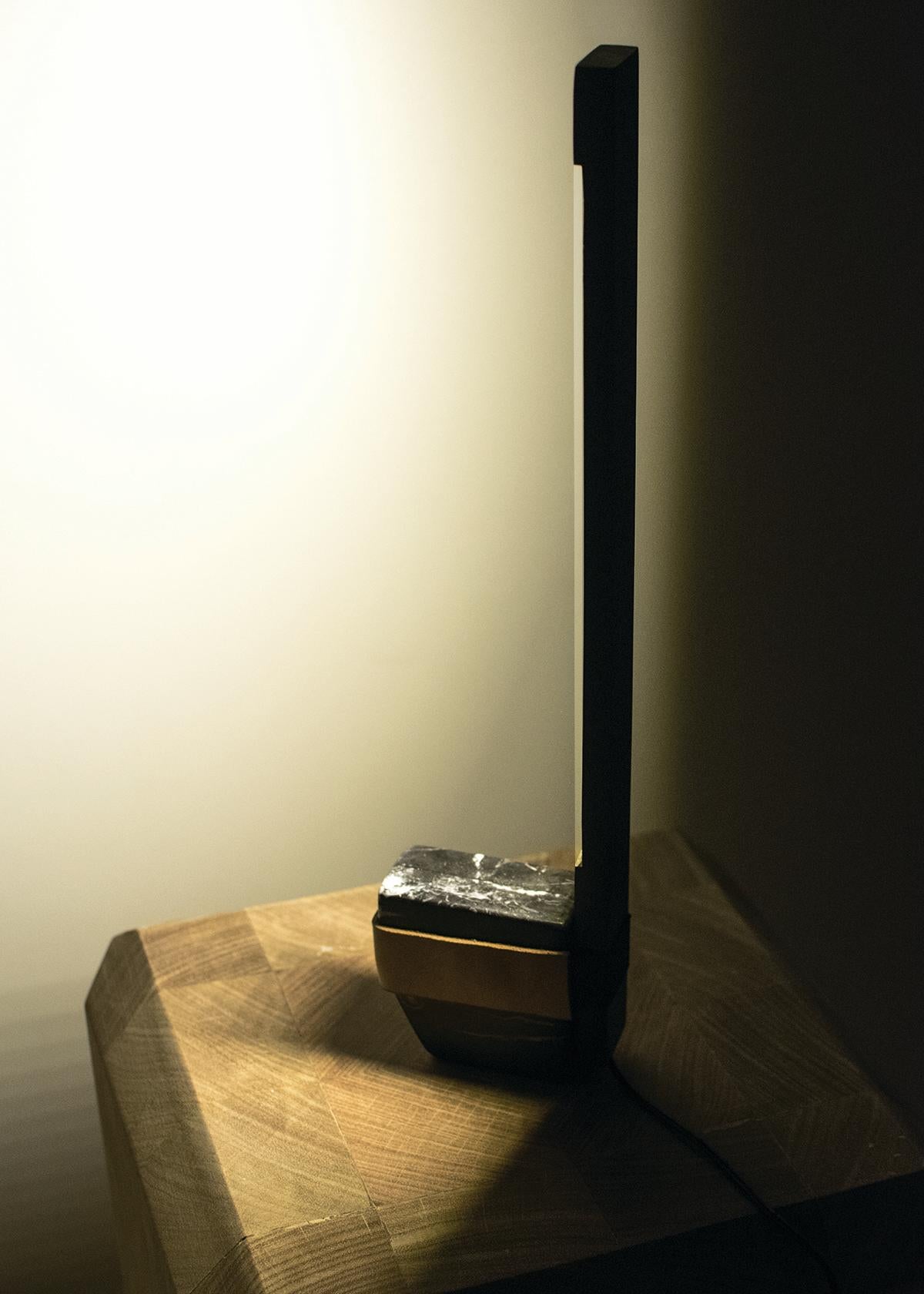 reclaimed wood table lamp