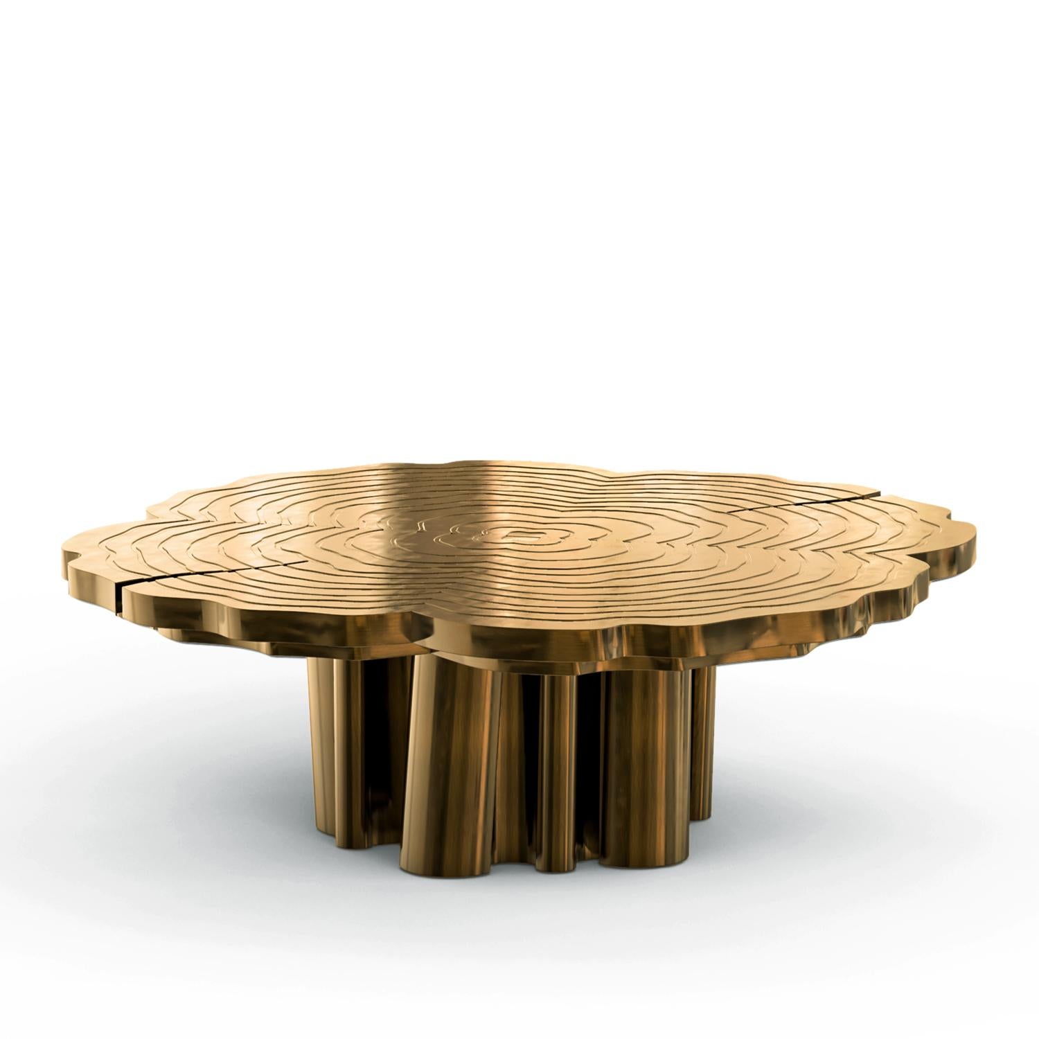 Tresor Patinated Set of 3 Coffee Table In New Condition For Sale In Paris, FR