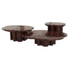 Tresor Walnut Set of 3 Coffee Table