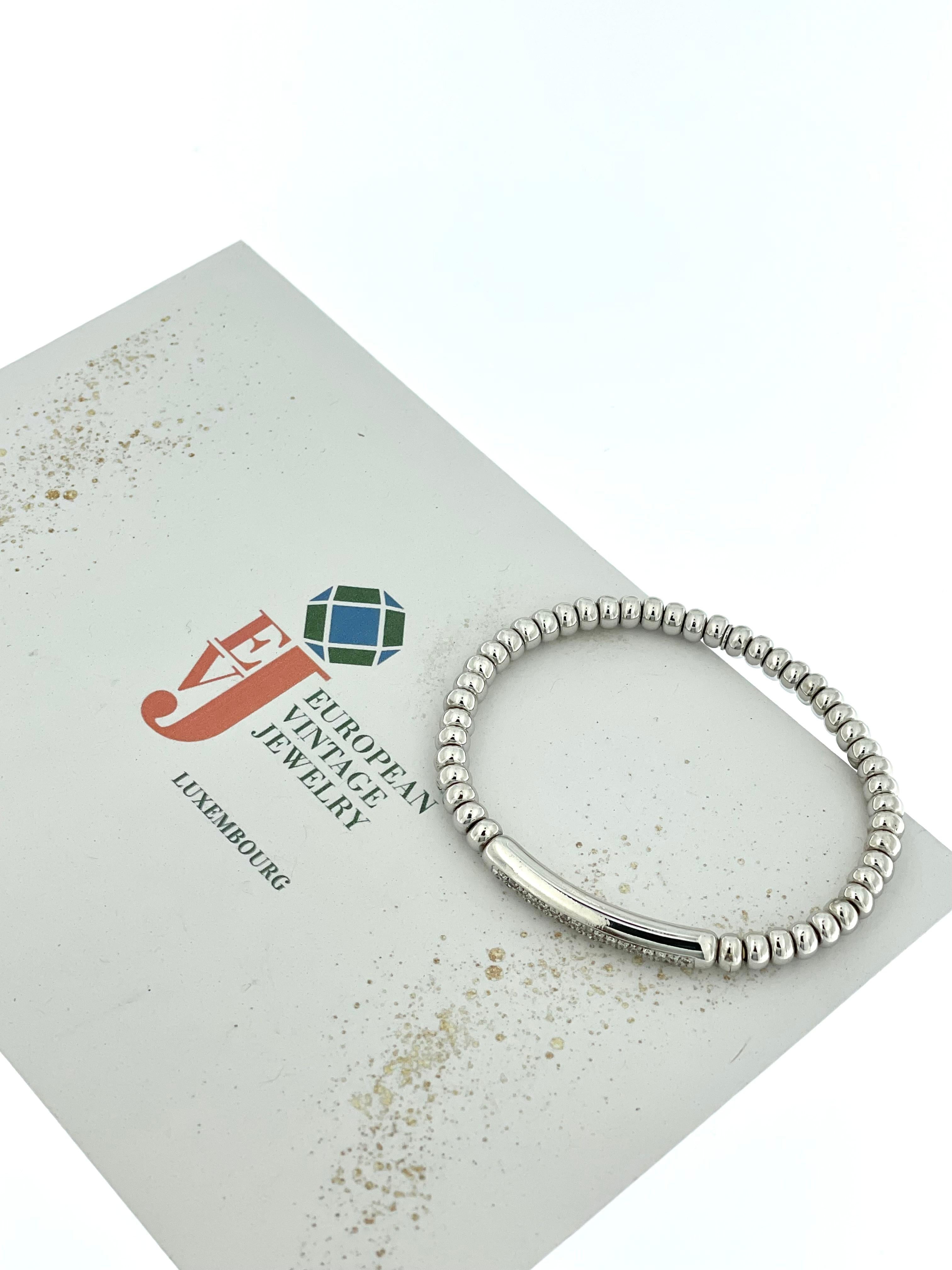 Pulsera Tresore Oro Blanco con Diamantes by Hulchi Belluni en venta 2