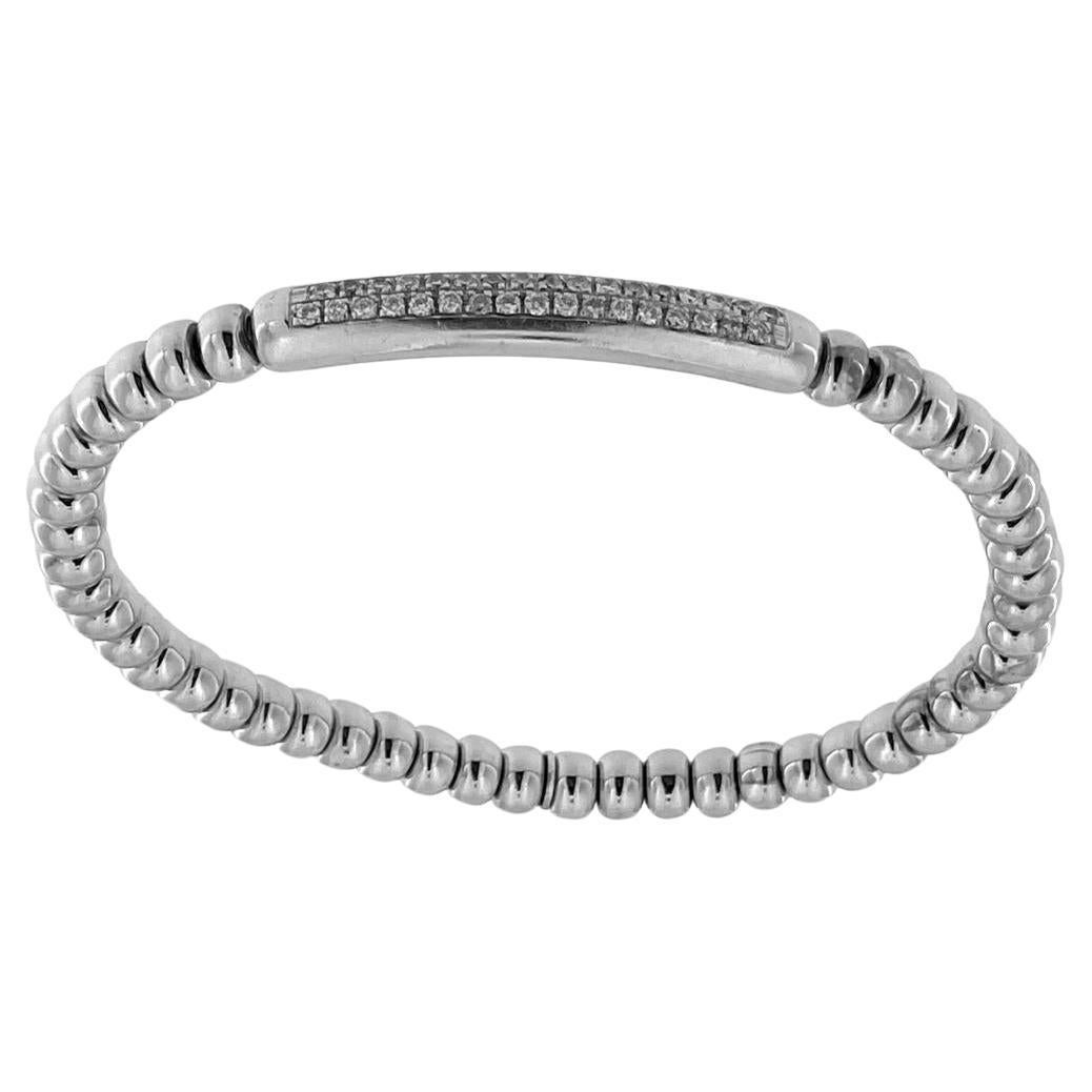 Bracelet extensible Tresore en or blanc avec diamants de Hulchi Belluni