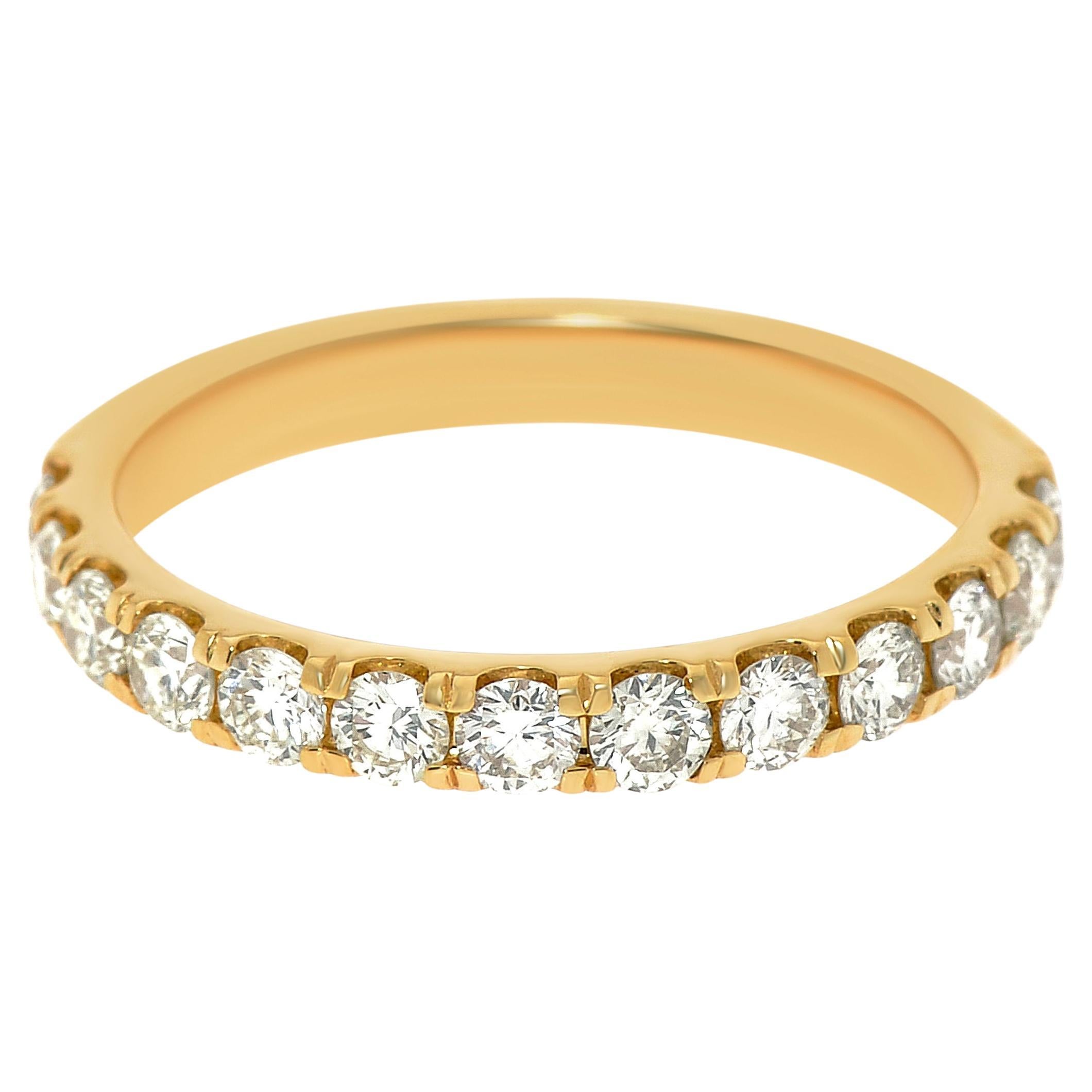 Tresorra: 18 Karat Gelbgold, Diamant 0,74 Karat. Ring mit Ring, Gr. 7