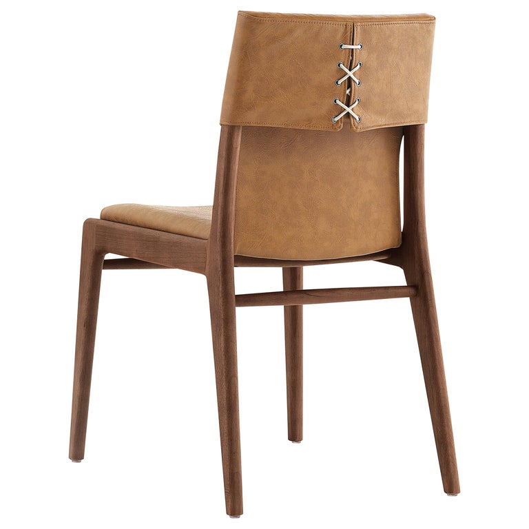 Tress Leather Upholstered Dining Chair, Leather And Upholstered Dining Chairs