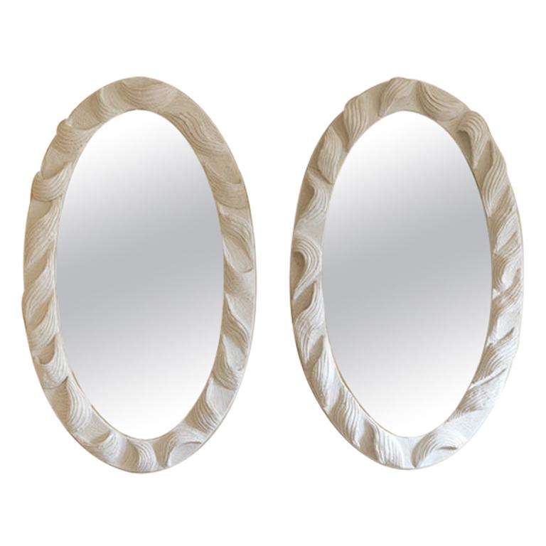 Tresse Mirror in Ceramic Designed by Laura Gonzalez For Sale