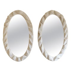 Tresse Mirror in Ceramic Designed by Laura Gonzalez