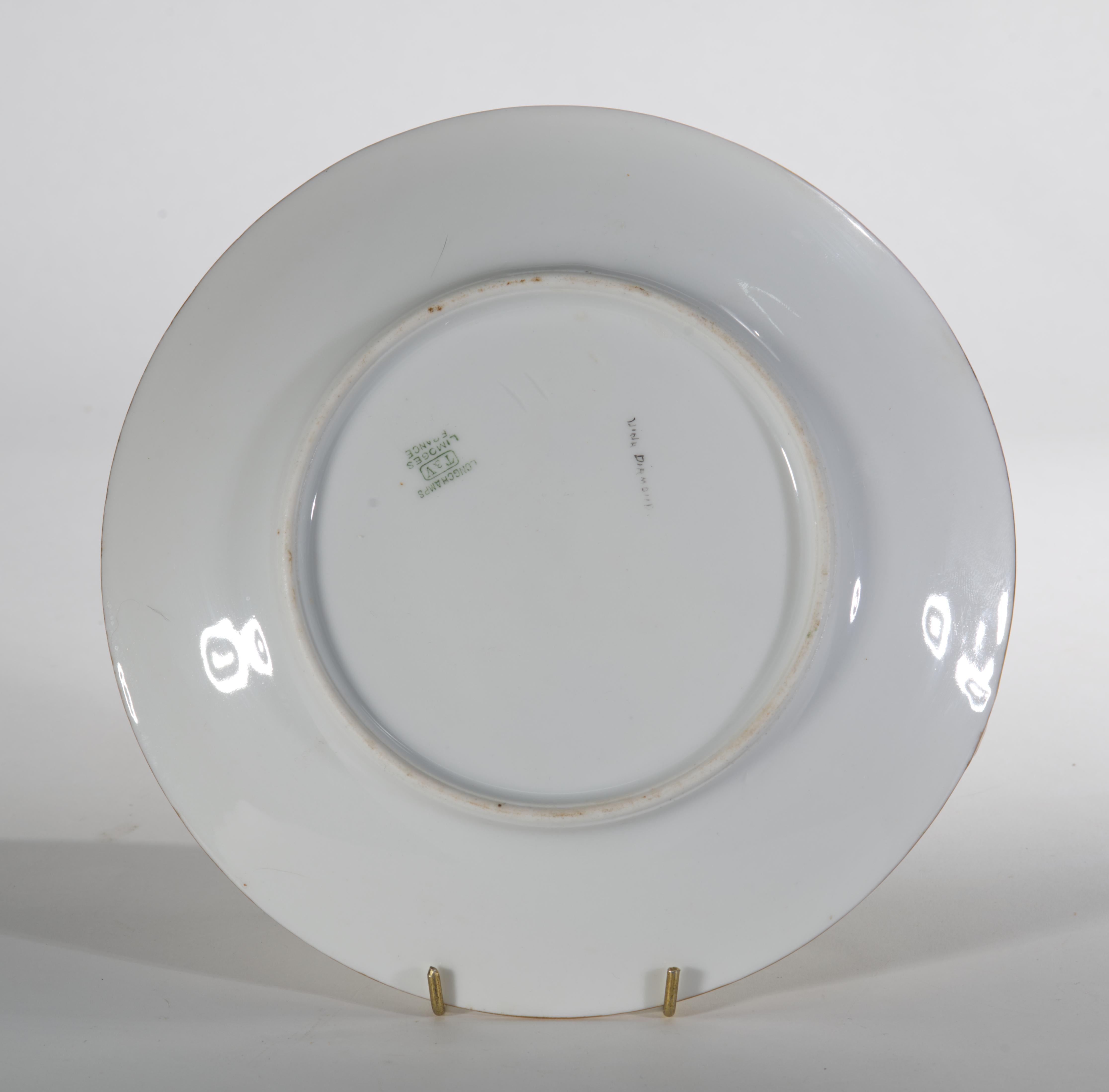 Français Tressemanes & Vogt Plateau en porcelaine de Limoges peint à la main, 1891-1907 en vente