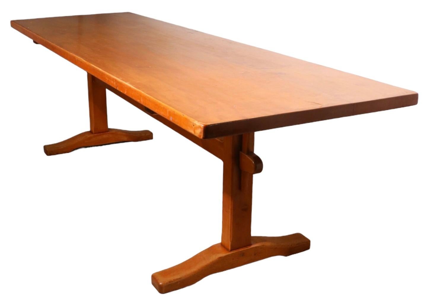 stickley trestle table