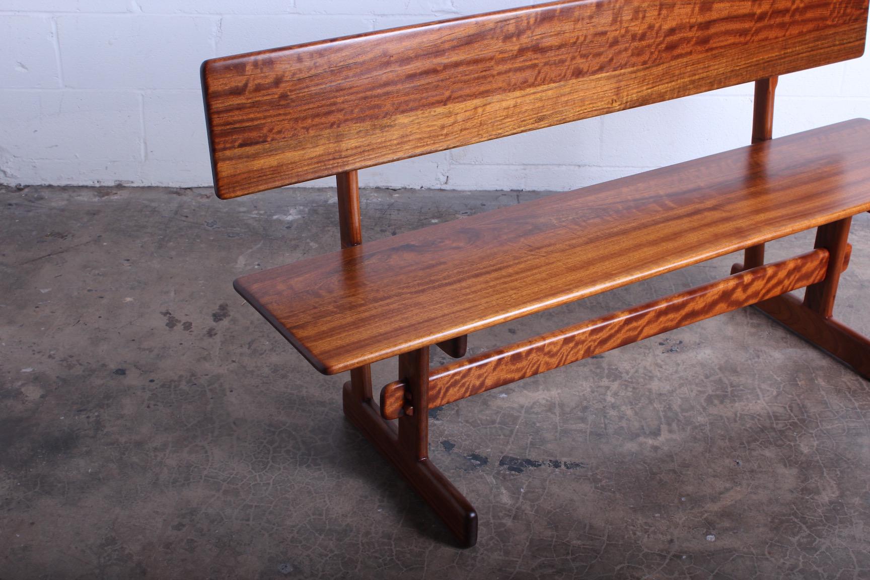 Mid-20th Century Trestle Bench by Gerald McCabe For Sale