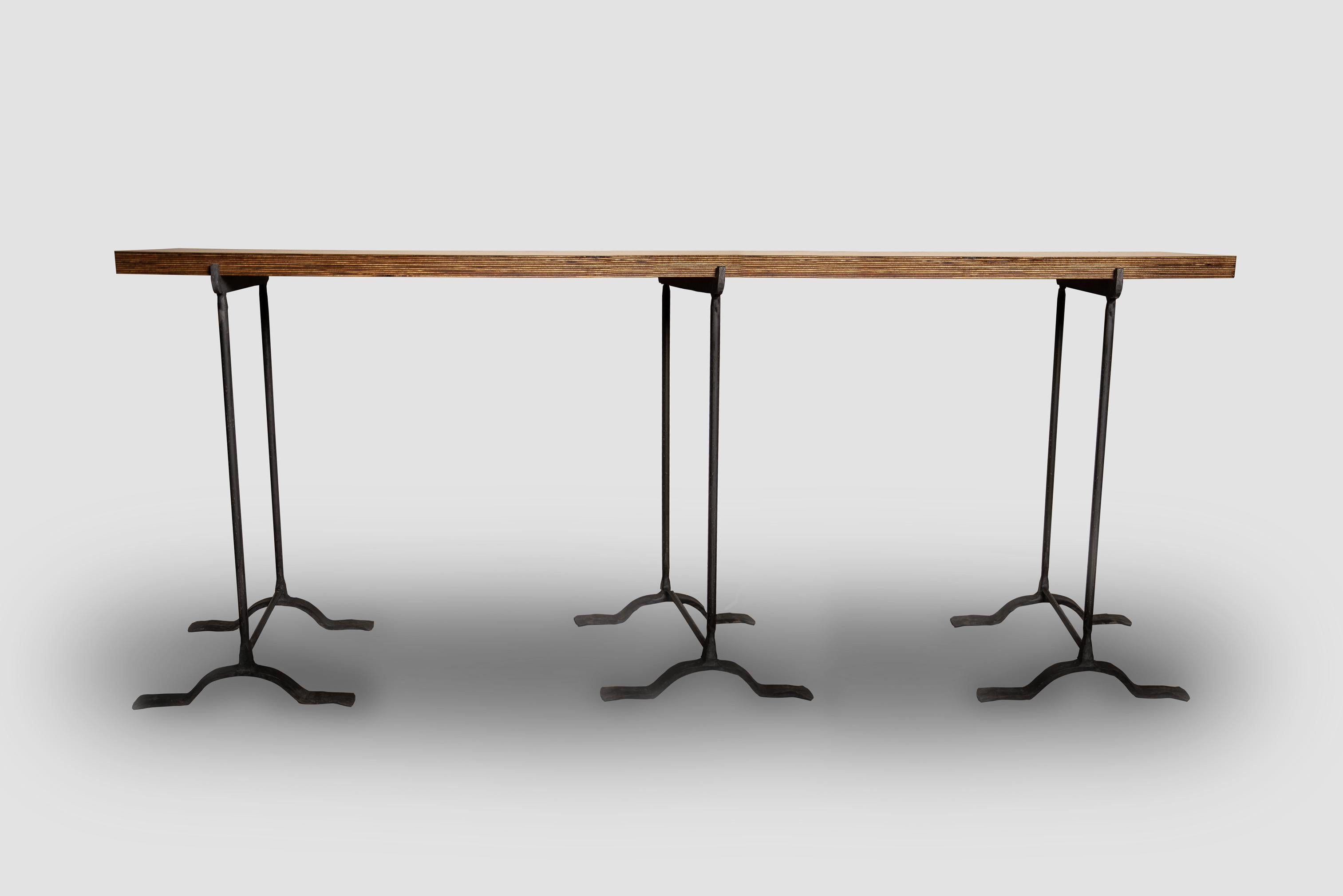 Forged Console Table Design by Toad Gallery London - hand crafted and scalable For Sale