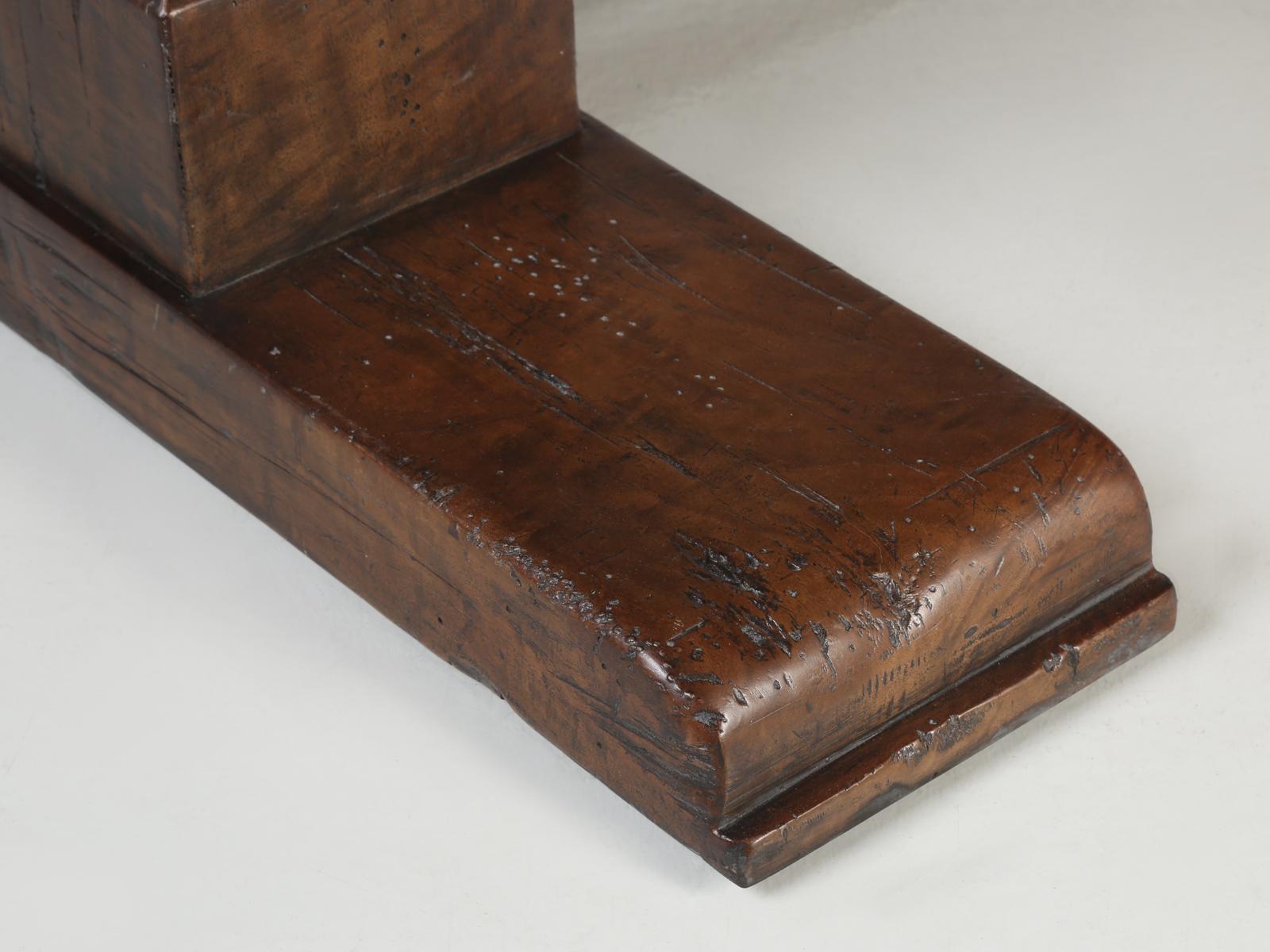 Trestle Esstisch, handgefertigt von Old Plank, Sitz aus aufgearbeiteter Eiche, 16 Personen, jede Größe im Angebot 9