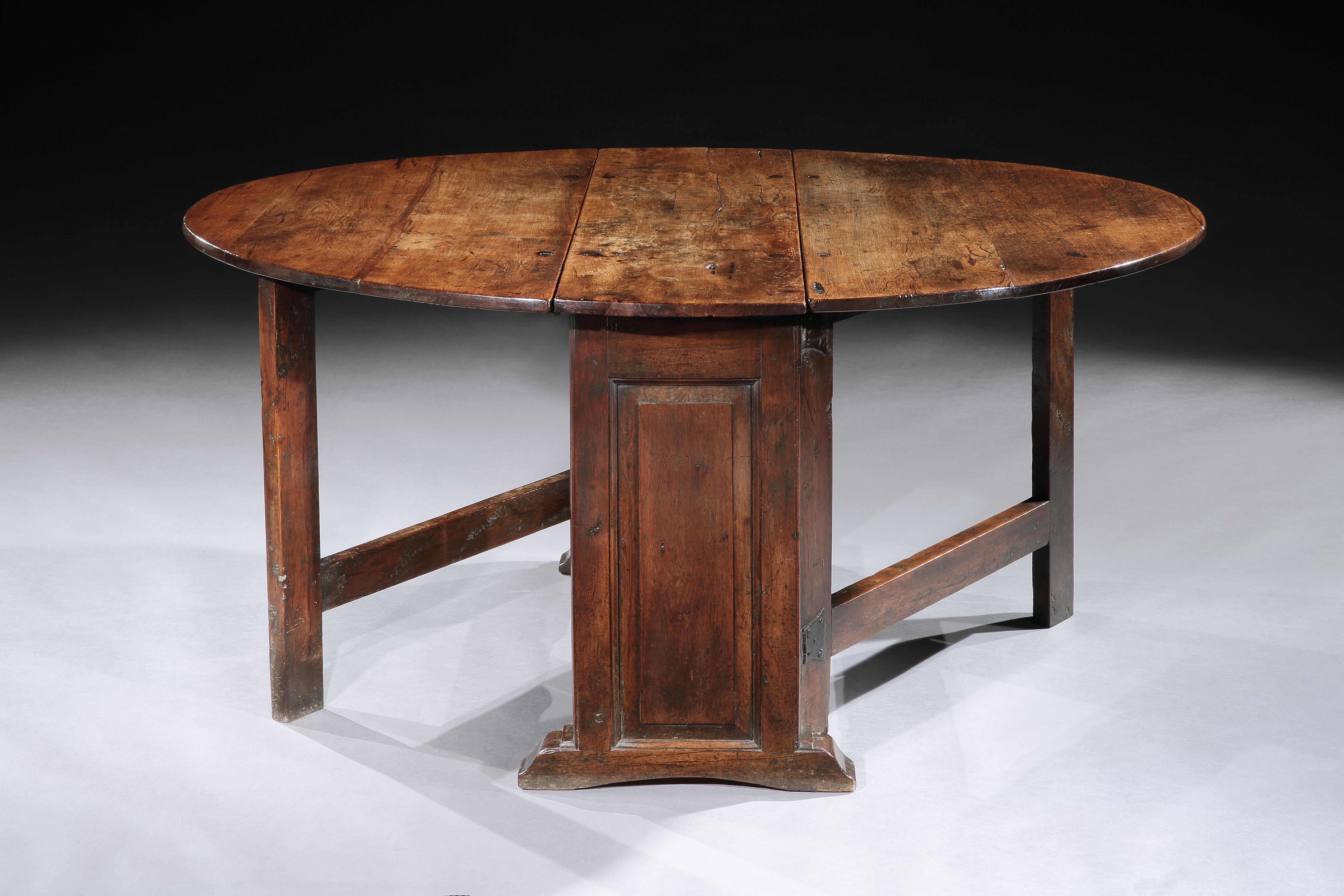 - This table is the most original and superior example of a small surviving group of a rare, early model of gateleg table dating between 1620 and 1650.  
- It is more sophisticated than the other tables in the group discussed below which are either
