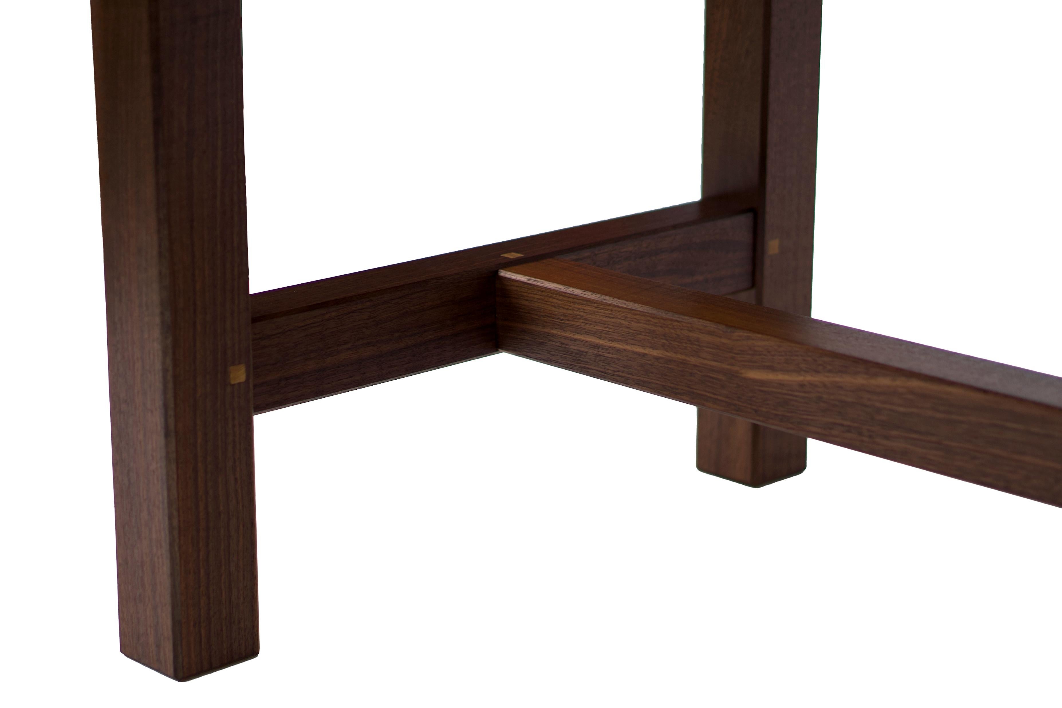 Trestle Leg Dining Table in Oiled Walnut For Sale 4