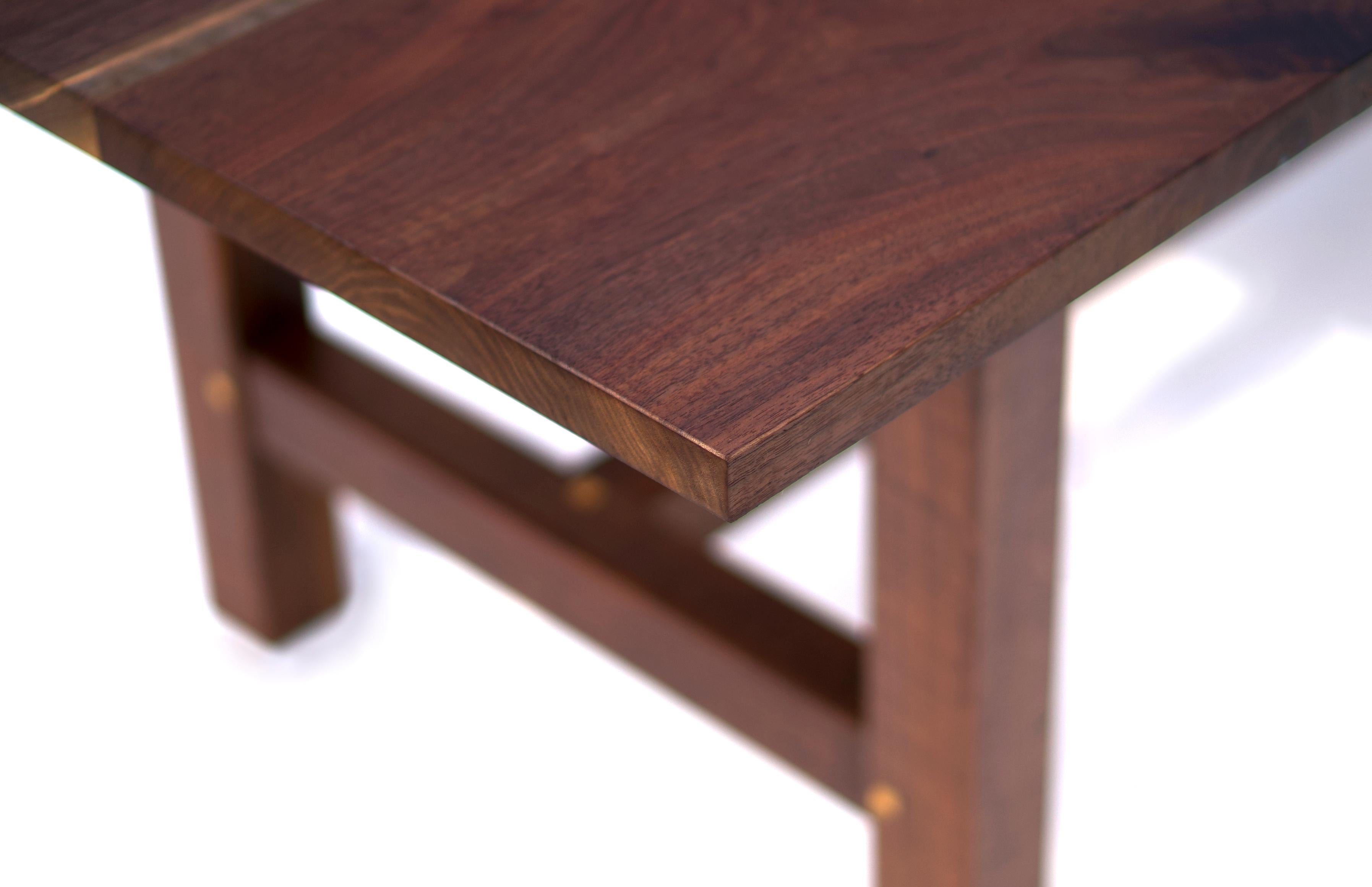 Trestle Leg Dining Table in Oiled Walnut For Sale 8
